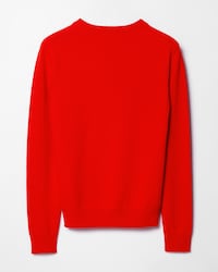 crewneck sweater IN wool cashmere - Poppy -  - 2 | CELINE