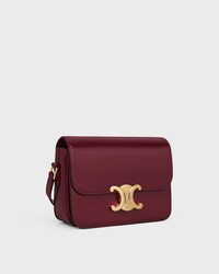 TEEN TRIOMPHE BAG IN shiny calfskin - LIGHT BURGUNDY - CROSS-BODY BAGS - 2 | CELINE