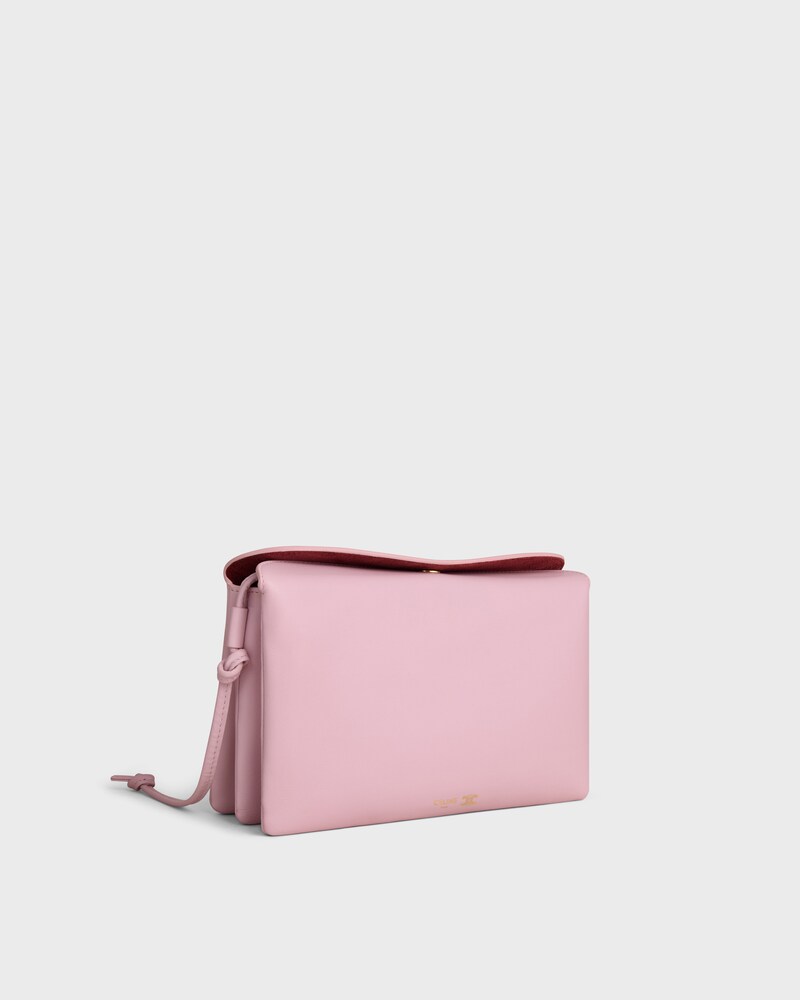 TRIO FLAP IN Smooth Lambskin - DIRTY PINK - NEW - 1 | CELINE