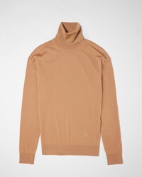 FINE-GAUGE TURTLENECK IN WOOL - CAMEL -  - 1 | CELINE
