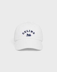 celine richelieu cap IN cotton twill - WHITE -  - 2 | CELINE