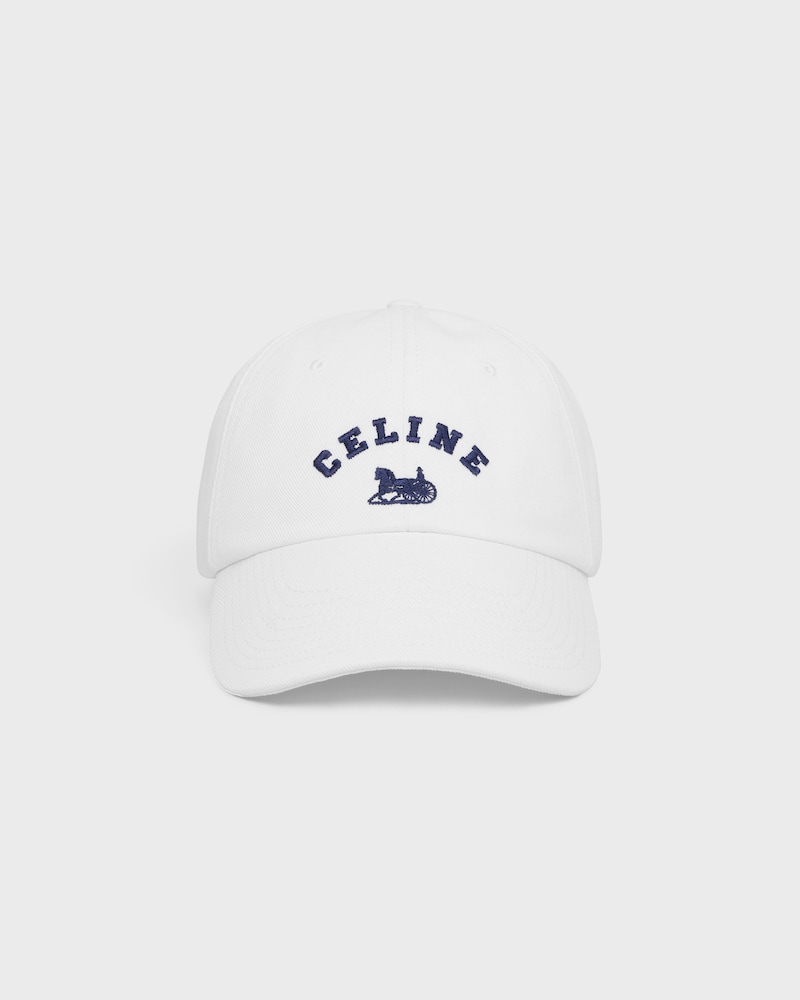 หมวก Celine Richelieu ผ้าคอตตอนทวิลล์ - สีขาว -  - 1 | CELINE