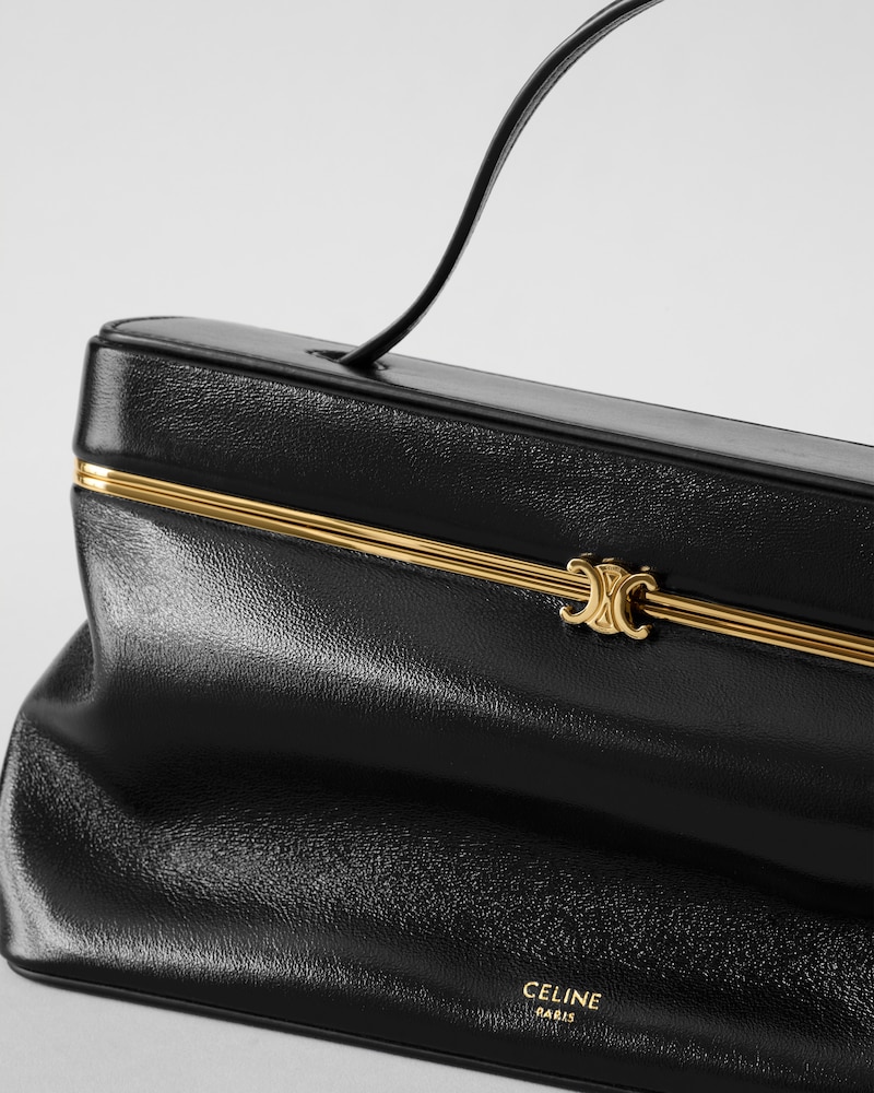 VANITY FRAME IN GLOSSY LAMBSKIN - BLACK - NEW - 1 | CELINE