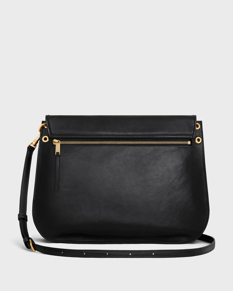 BESACE SOFT TRIOMPHE AGNEAU BRILLANT - Noir - SOFT TRIOMPHE - 1 | CELINE