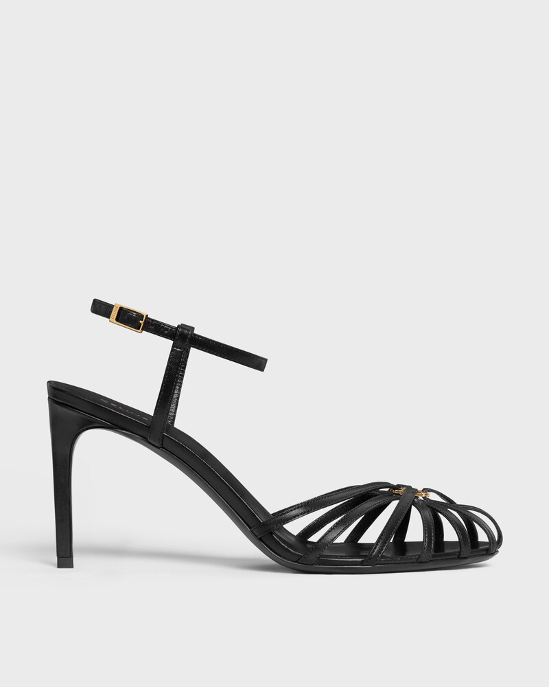 CELINE TRIOMPHE SANDALEN AUS LAMMLEDER - SCHWARZ -  - 1 | CELINE