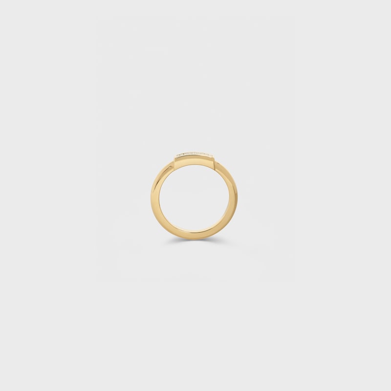 Bague Systeme en Or Jaune et Diamants - Or Jaune -  - 1 | CELINE