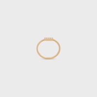Bague Celine Line en Or Jaune et Diamants - Yellow Gold & White -  - 1 | CELINE