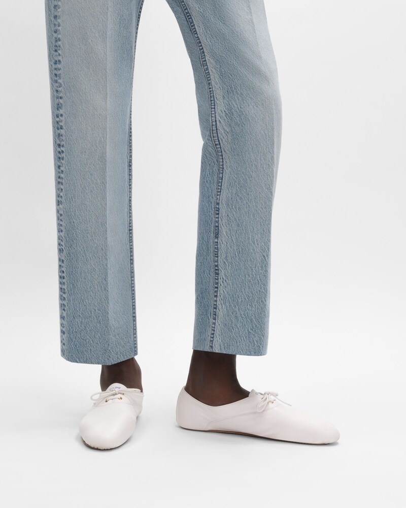 BALLET LACE-UP SHOE IN LAMBSKIN - Ultra White -  - 1 | CELINE