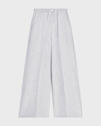 jogging flare molleton coton - PALE GREY/ OFF WHITE -  - 1 | CELINE