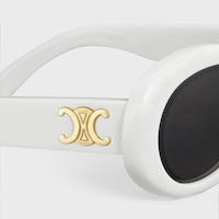 Triomphe 01 sunglasses in Acetate - WHITE -  - 2 | CELINE