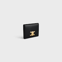 PORTE-CARTES TRIOMPHE veau brillant - Noir - PORTE-CARTES - 2 | CELINE