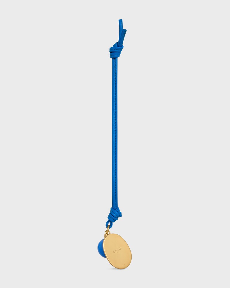 ACCESSOIRE DE SAC Médaillon MAISON CELINE AGNEAU, PLEXI ET MéTAL - ULTRA BLEU - ACCESSOIRES - 1 | CELINE