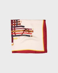 square IN silk twill - IVORY/TAN/BROWN -  - 2 | CELINE