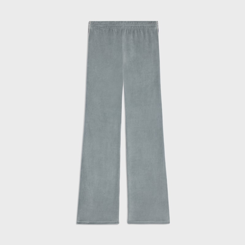กางเกงแทร็กสูทผ้าเจอร์ซีย์กำมะหยี่ - สีเกรซ / สีกรมท่า / สีเอครู -  - 1 | CELINE