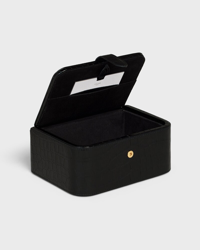 Grande estojo para joias em crocodilo - PRETO - LIFESTYLE - 1 | CELINE