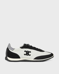 RACER SNEAKER IN NYLON, SUEDE CALFSKIN AND CALFSKIN - GREY/ BLACK -  - 1 | CELINE
