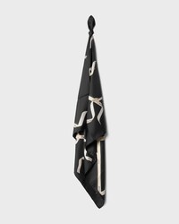 square IN silk twill - BLACK/IVORY/YELLOW -  - 2 | CELINE