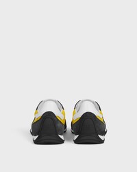 RACER SNEAKER IN NYLON, SUEDE CALFSKIN AND CALFSKIN - YELLOW/DARK GREY -  - 2 | CELINE
