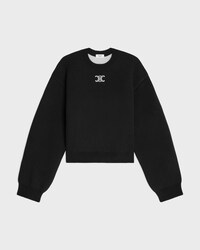 JERSEY CON CUELLO REDONDO DE CACHEMIRA - NEGRO / BLANCO -  - 1 | CELINE