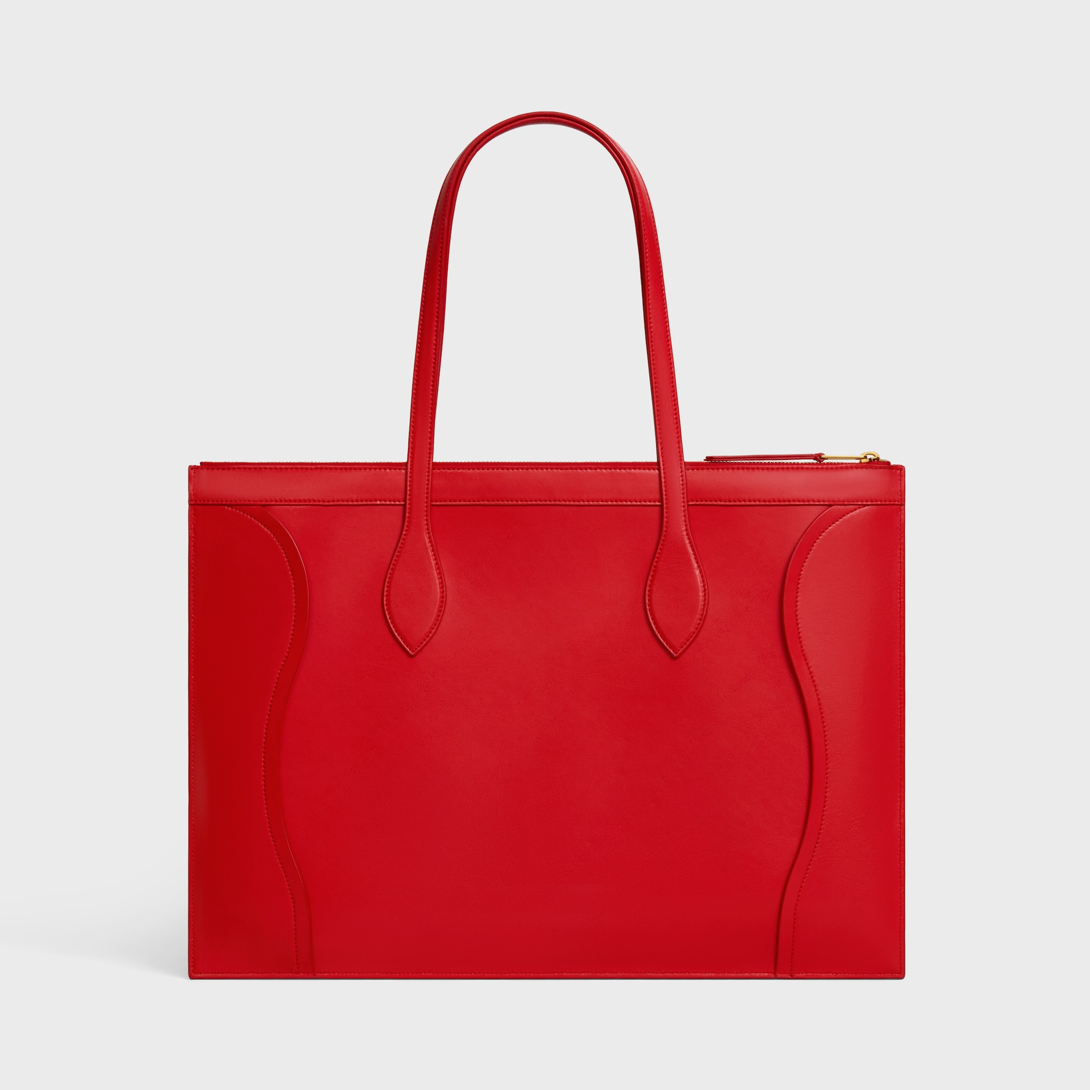 FLAT LUGGAGE IN GLOSSY CALFSKIN - ULTRA RED | CELINE