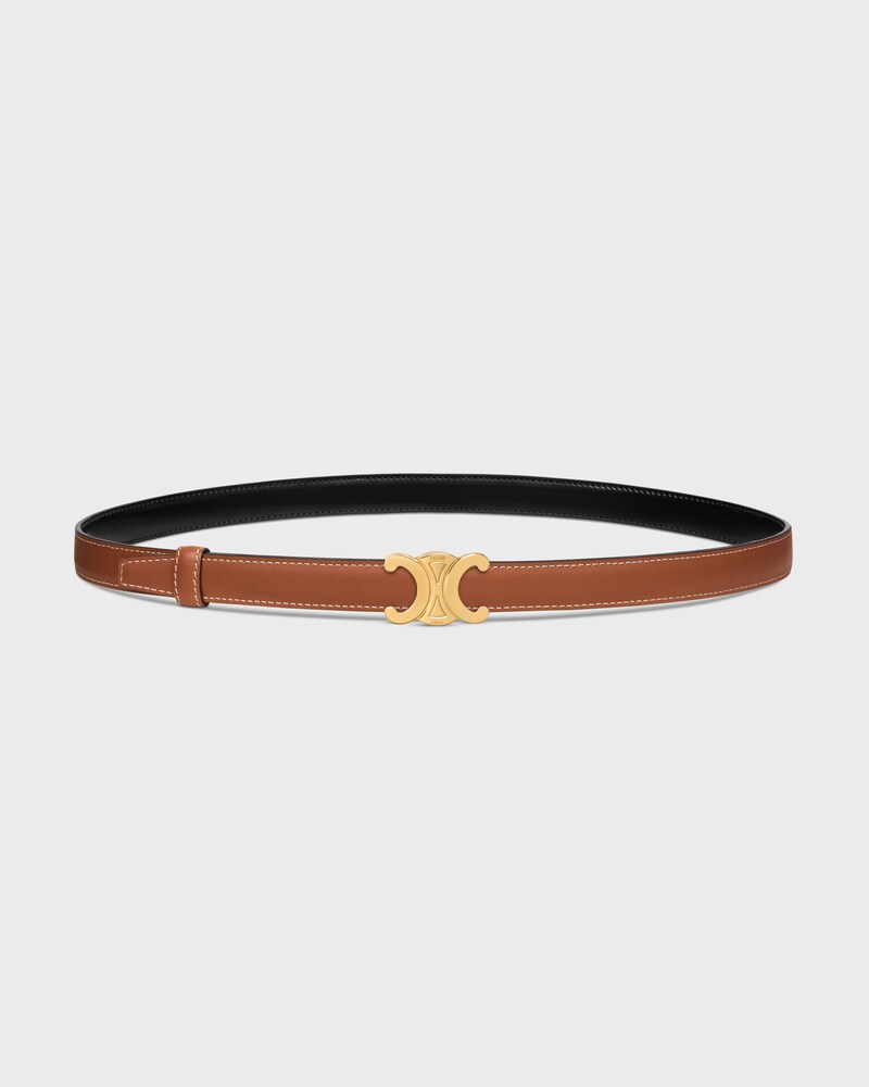 Lanière de ceinture réversible 18MM TAURILLON ET VEAU NATUREL -  -  - 1 | CELINE