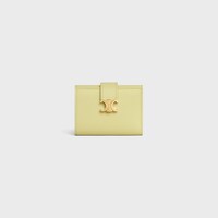 FINE STRAP WALLET NINO IN SUPPLE GRAINED CALFSKIN - CITRUS - WALLETS - 1 | CELINE