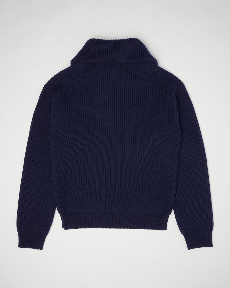 pull camionneur laine cachemire - Marine -  - 1 | CELINE