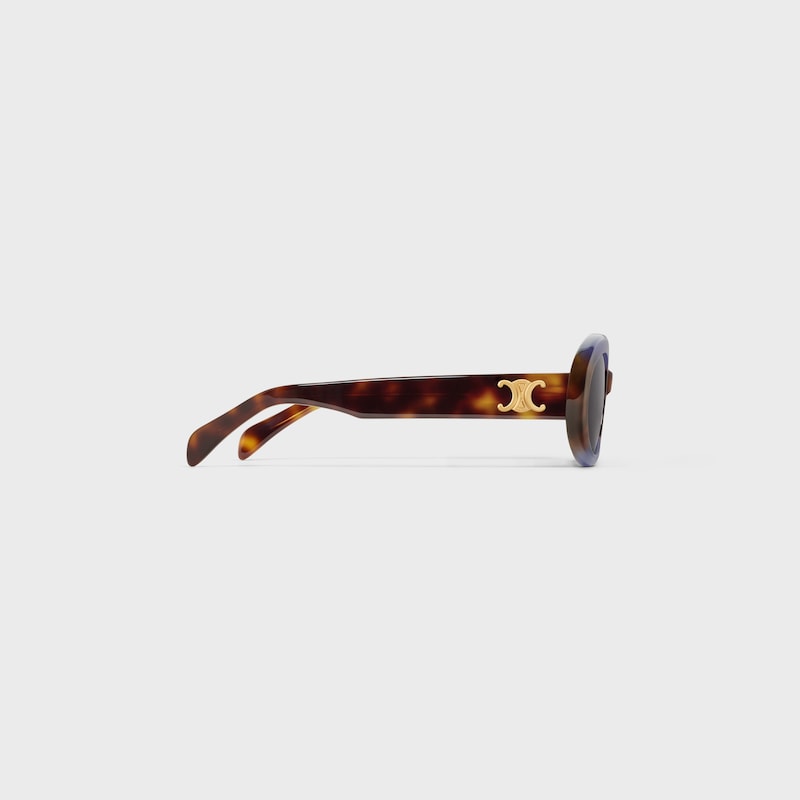 Triomphe 01 sunglasses in Acetate - Gradient Purple / Havana -  - 1 | CELINE