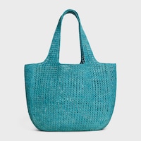 LARGE HOBO PANIER IN RAFFIA - COBALT - ÉTÉ CELINE - SUMMER SELECTION - 2 | CELINE