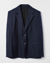 mercer jacket IN wool flannel - INK -  - 1 | CELINE