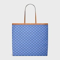 LARGE FLAT SHOPPER IN TRIOMPHE CANVAS - BLUE / BLACK - TRIOMPHE CANVAS - 2 | CELINE