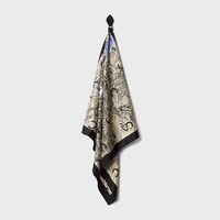 square IN silk twill - BLACK / BEIGE -  - 2 | CELINE