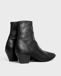 HECTOR ZIPPED BOOT IN Stretch Lambskin - BLACK - - 2 | CELINE