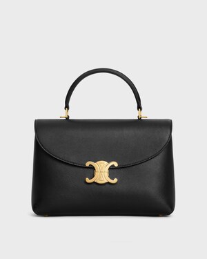 MEDIUM NINO BAG IN SUPPLE GRAINED CALFSKIN - BLACK - ALL BAGS - 1 | CELINE