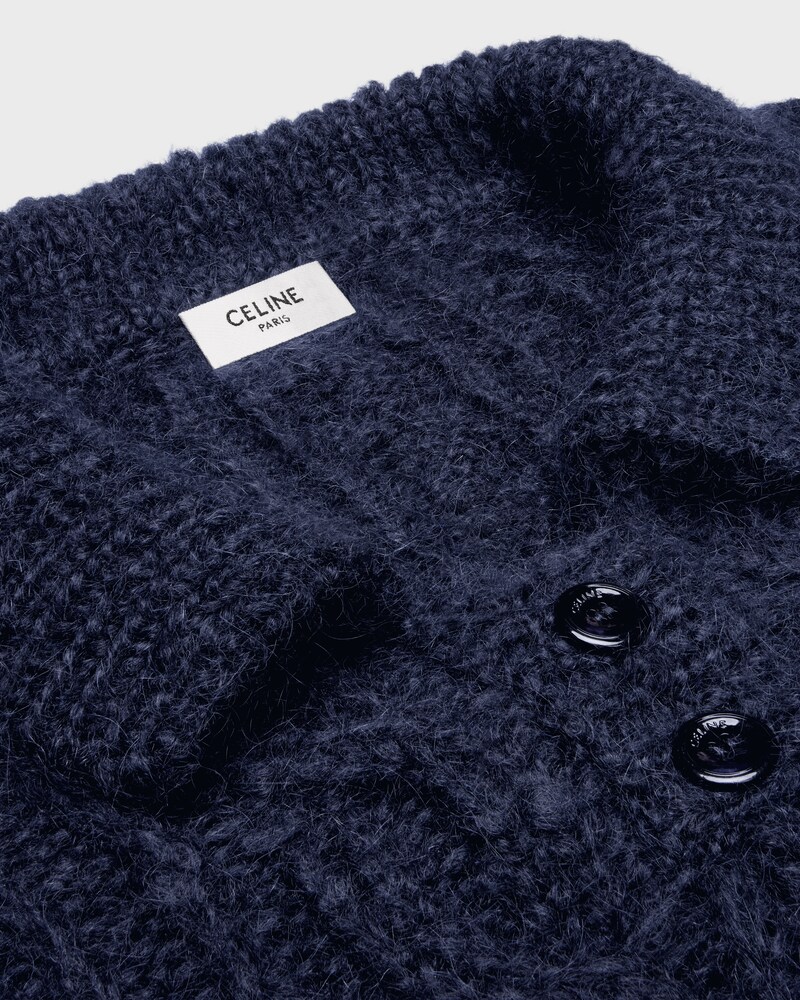 sweater IN aran mohair and wool - NAVY -  - 1 | CELINE