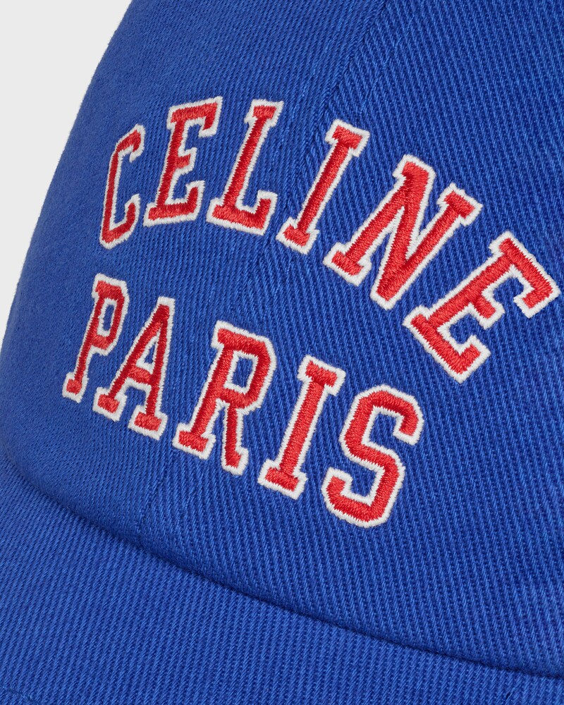 richelieu cap IN cotton twill - BLUE/RED -  - 1 | CELINE