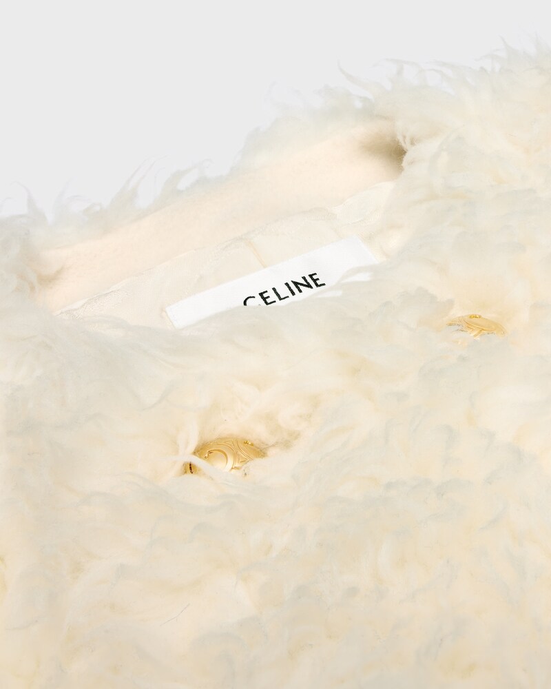 coat IN fluffy wool - CRAIE -  - 1 | CELINE