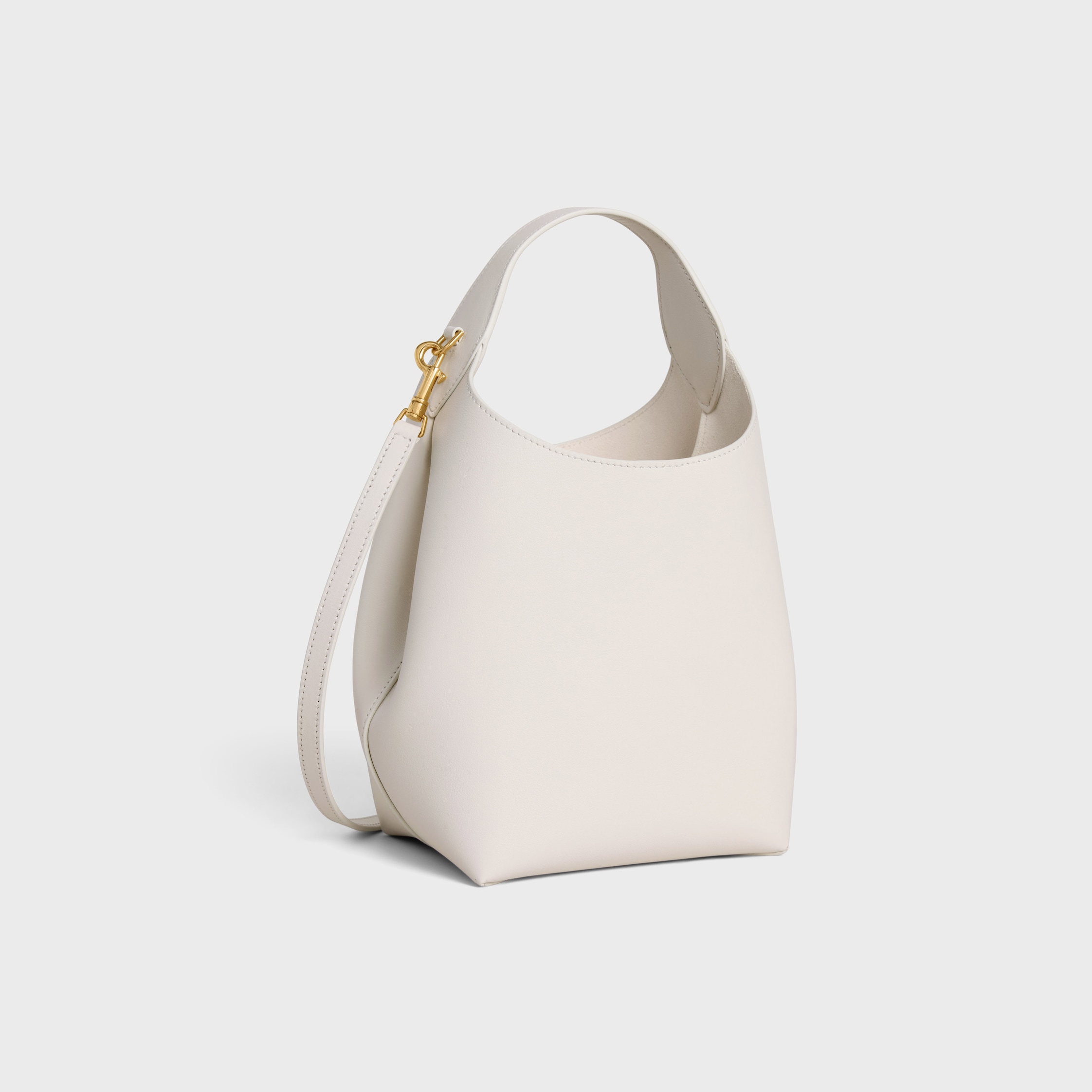 SMALL HOBO IN SUPPLE SMOOTH CALFSKIN - RICE | CELINE