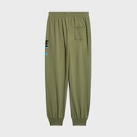 sweatpants IN cotton fleece - OLIVE/BLACK/BLUE -  - 2 | CELINE