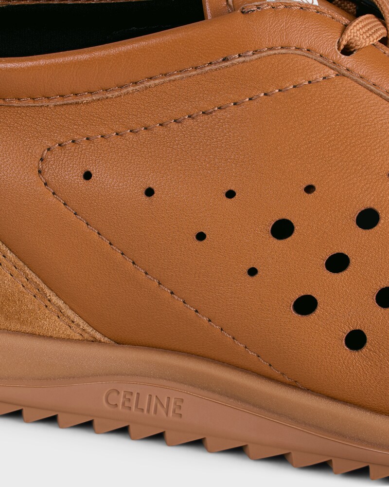 SOFT SNEAKER IN STRETCH LAMBSKIN, SUEDE CALFSKIN AND LAMBSKIN - SAHARA -  - 1 | CELINE