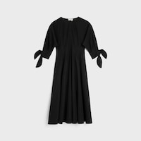 dress IN COTTON POPLIN - BLACK -  - 1 | CELINE