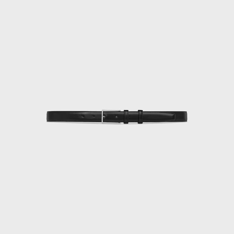 BC-03 25MM BELT IN Taurillon Leather - BLACK -  - 1 | CELINE