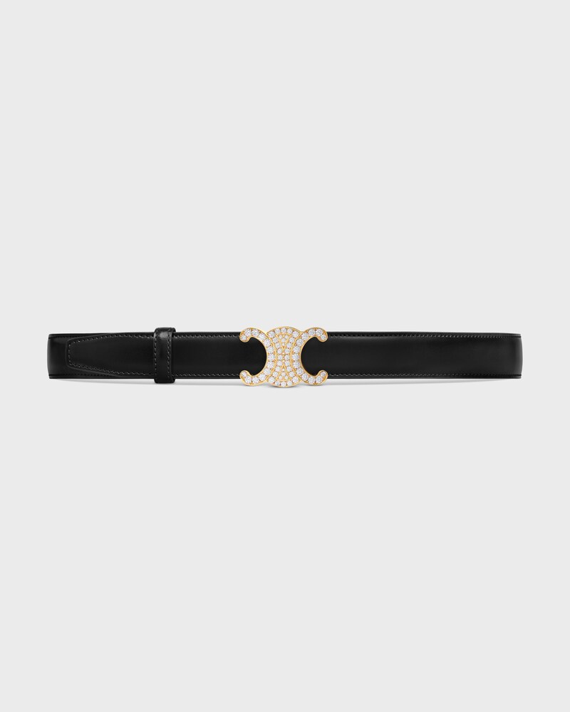 Reversible Strap 25MM IN Taurillon Leather and Triomphe Canvas -  -  - 1 | CELINE