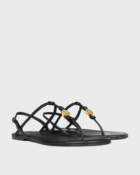 PENNY SANDALEN AUS WEICHEM KALBSLEDER - SCHWARZ -  - 2 | CELINE