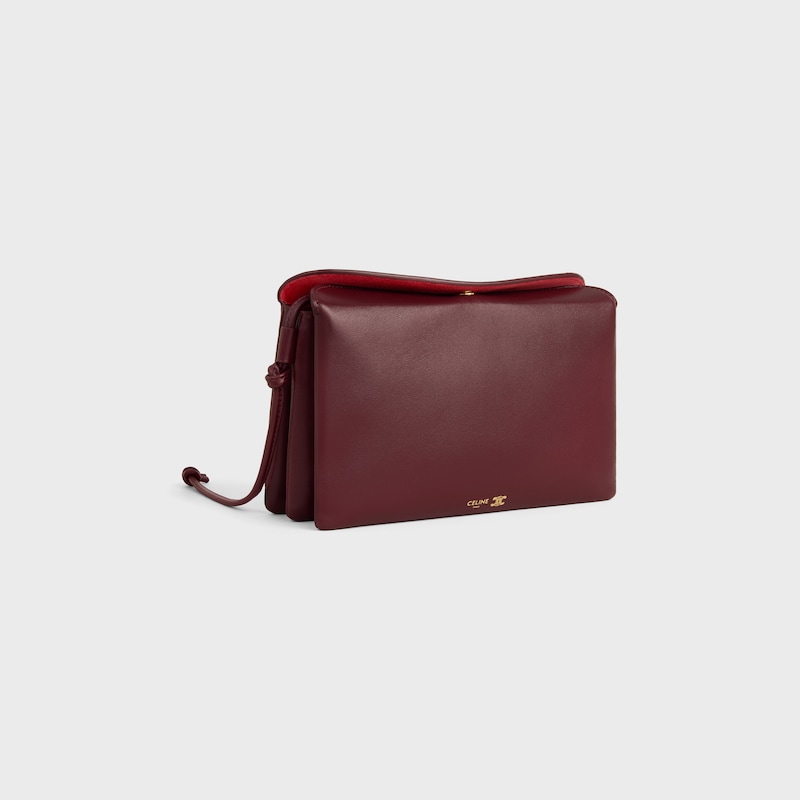 TRIO FLAP IN Smooth Lambskin - SYRAH - TRIO FLAP - 1 | CELINE