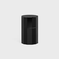 cotton swab pot in aluminium - BLACK - CELINE MAISON - 1 | CELINE