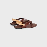オニキス トングサンダル / ベジタブルタンニン カーフスキン - レッドウッド / ニレ -  - 2 | CELINE