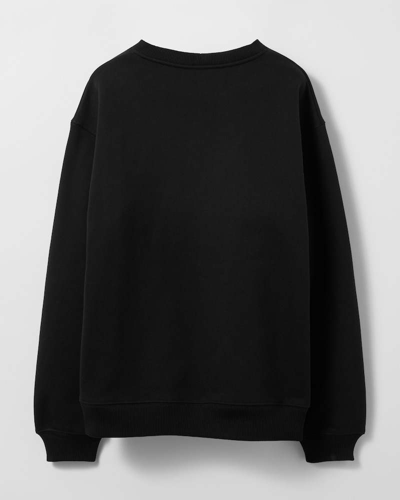sweatshirt IN cotton fleece - BLACK/RED -  - 1 | CELINE