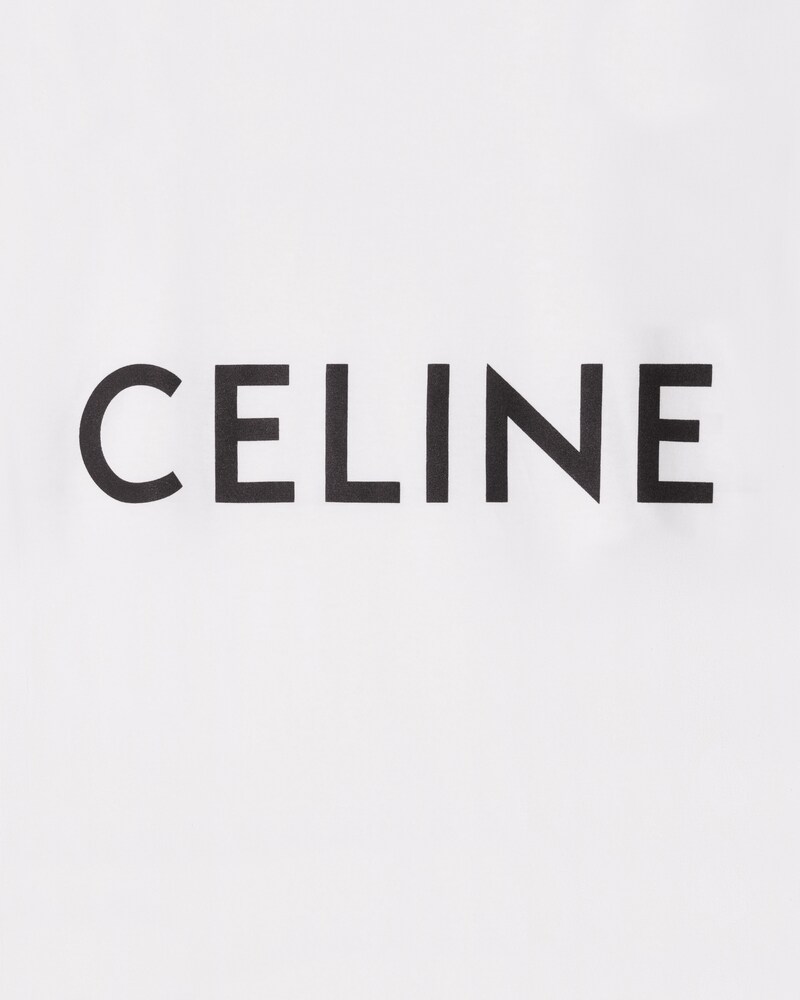 T-SHIRT LOOSE CELINE JERSEY COTON - ECRU / NOIR -  - 1 | CELINE