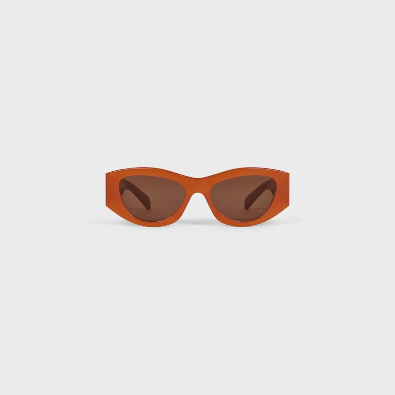 TRIOMPHE 15 sunglasses in Acetate - MILKY RUST -  - 1 | CELINE